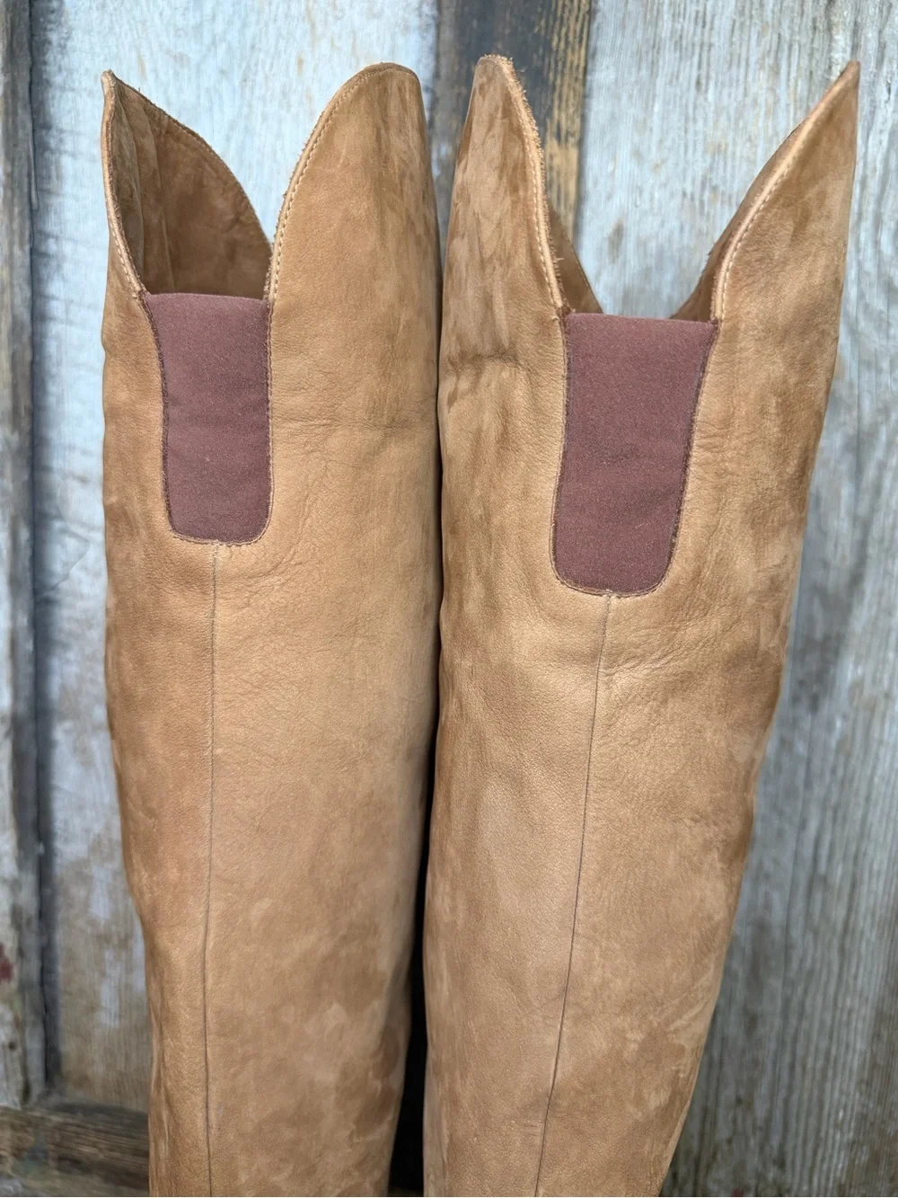 Stuart Weitzman Dunkirk Brown Suede Over the Knee Boots 6.5